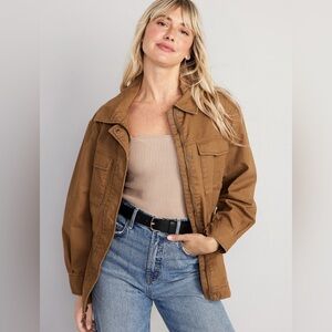 Old Navy Women's Brown Utility Jacket
